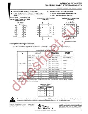 SN74AHCT00NSR datasheet  